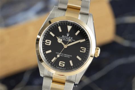 rolex explorer oro e acciaio|orologi metallici roller.